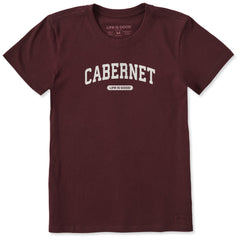 Women's Cabernet Arch Short Sleeve Crusher Tee
