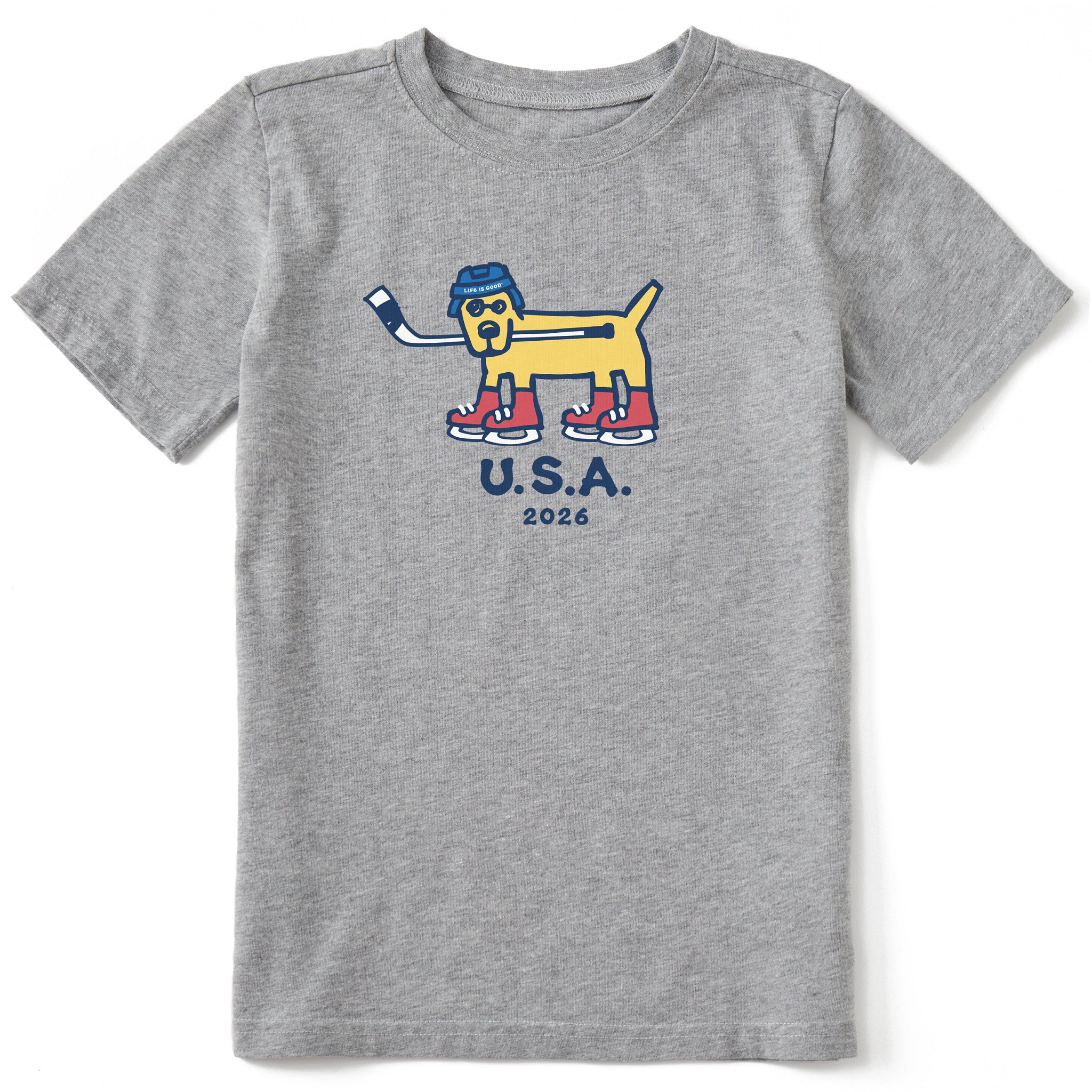 Kids Rocket Hockey Gold 2026 Short Sleeve Crusher Tee