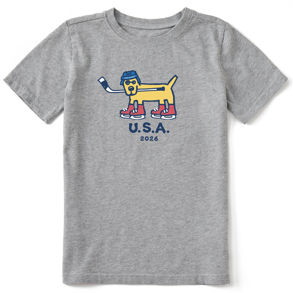 Kids Rocket Hockey Gold 2026 Short Sleeve Crusher Tee