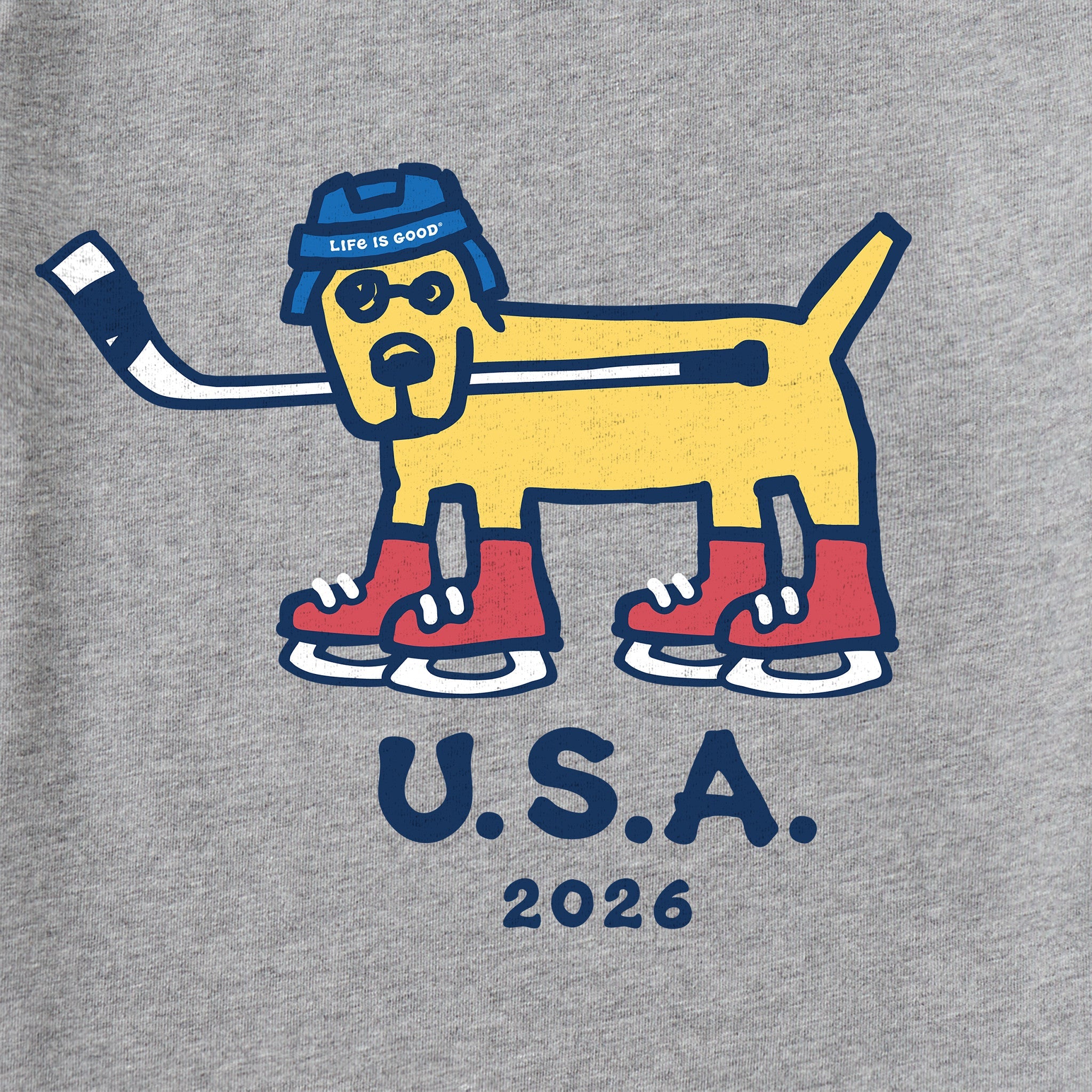 Men's Rocket Hockey Gold 2026 Short Sleeve Crusher Tee