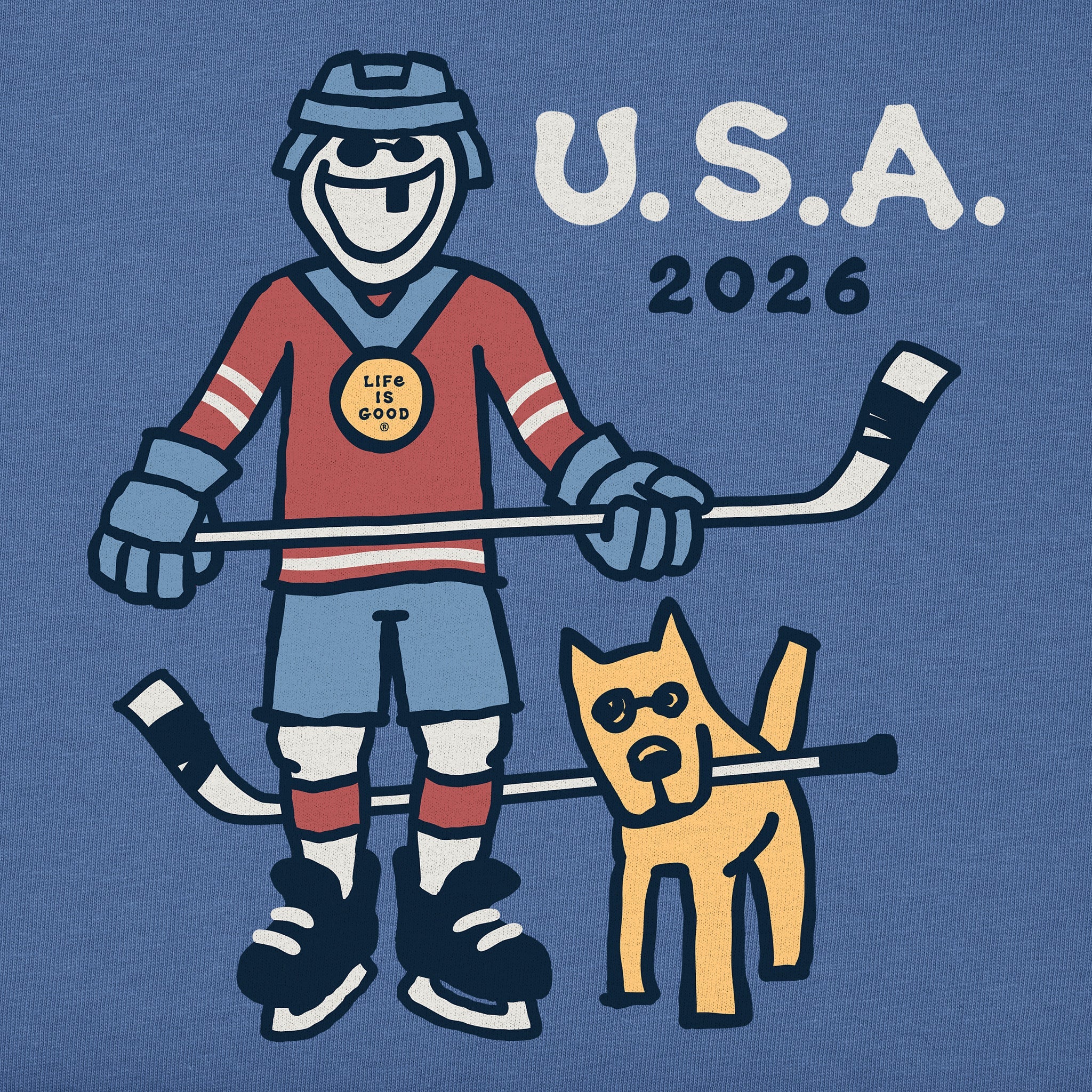 Women's Jake Hockey Gold 2026 Short Sleeve Crusher Tee