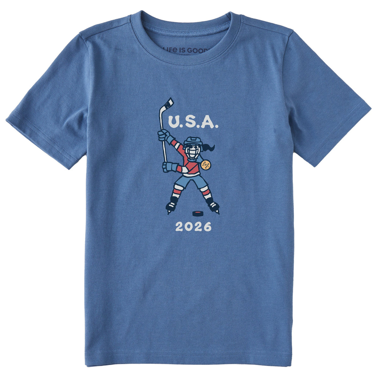 Kids Jackie Slap Shot 2026 Short Sleeve Crusher Tee