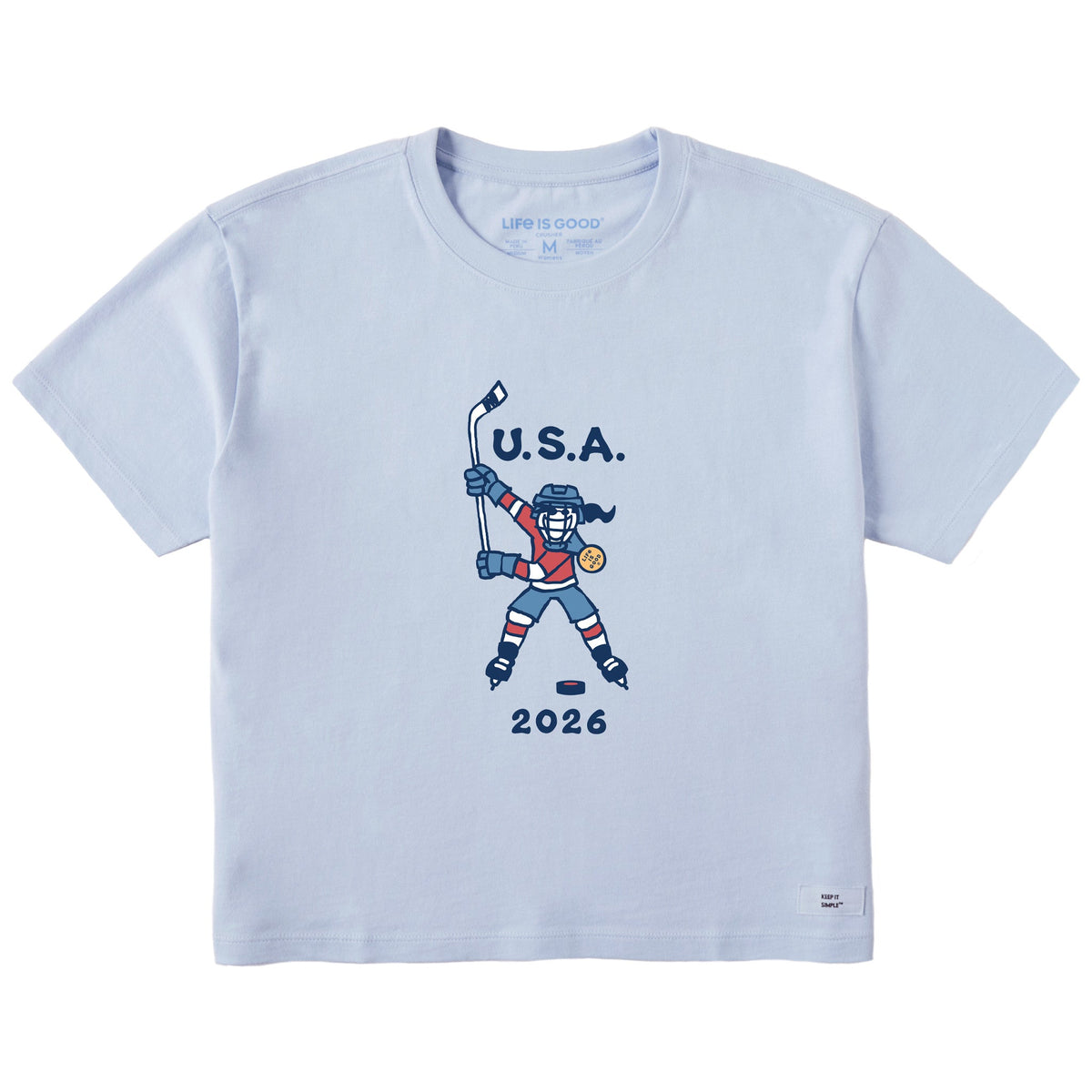 Women's Jackie Slap Shot 2026 Short Sleeve Crusher Boxy Tee