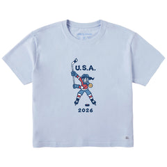 Women's Jackie Slap Shot 2026 Short Sleeve Crusher Boxy Tee