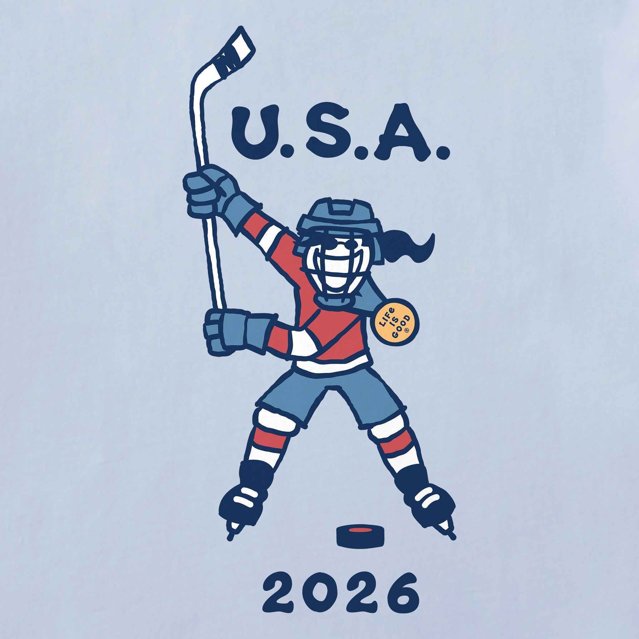 Women's Jackie Slap Shot 2026 Short Sleeve Crusher Boxy Tee