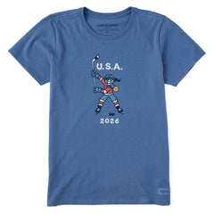Women's Jackie Slap Shot 2026 Short Sleeve Crusher Tee