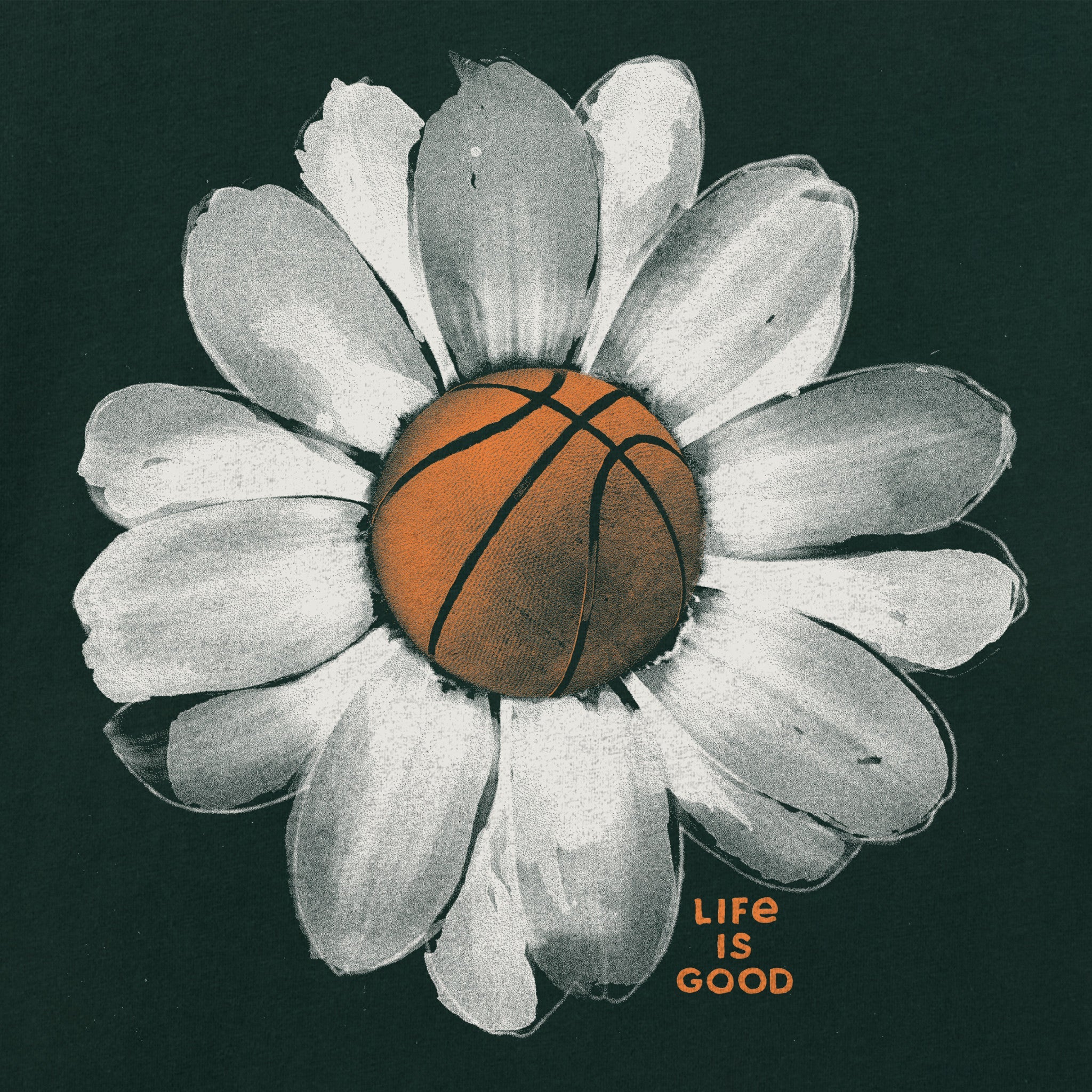 Kids Basketball Daisy Short Sleeve Crusher Tee