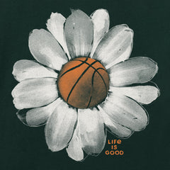 Kids Basketball Daisy Short Sleeve Crusher Tee