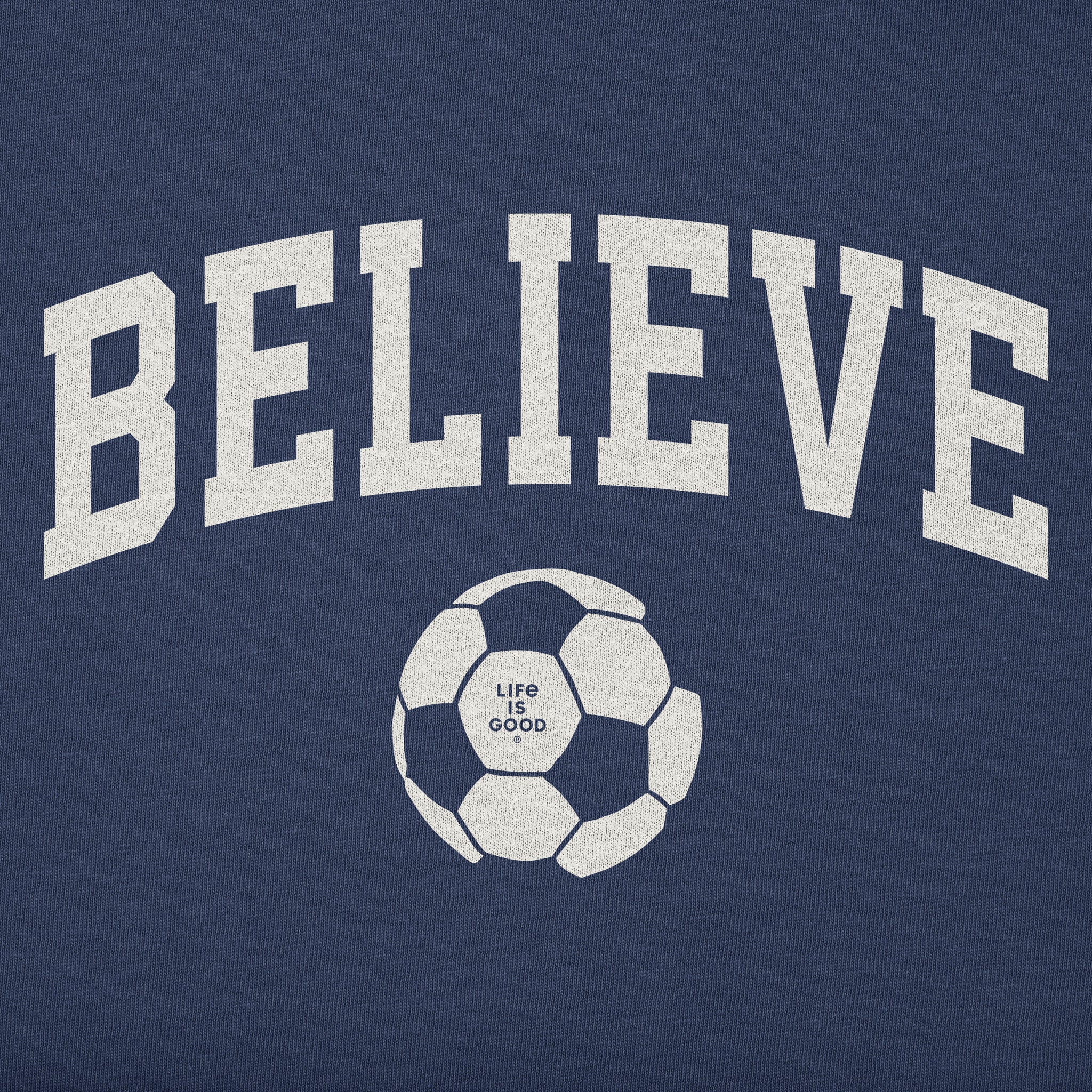 Kids Believe Soccer Arch Short Sleeve Crusher Tee
