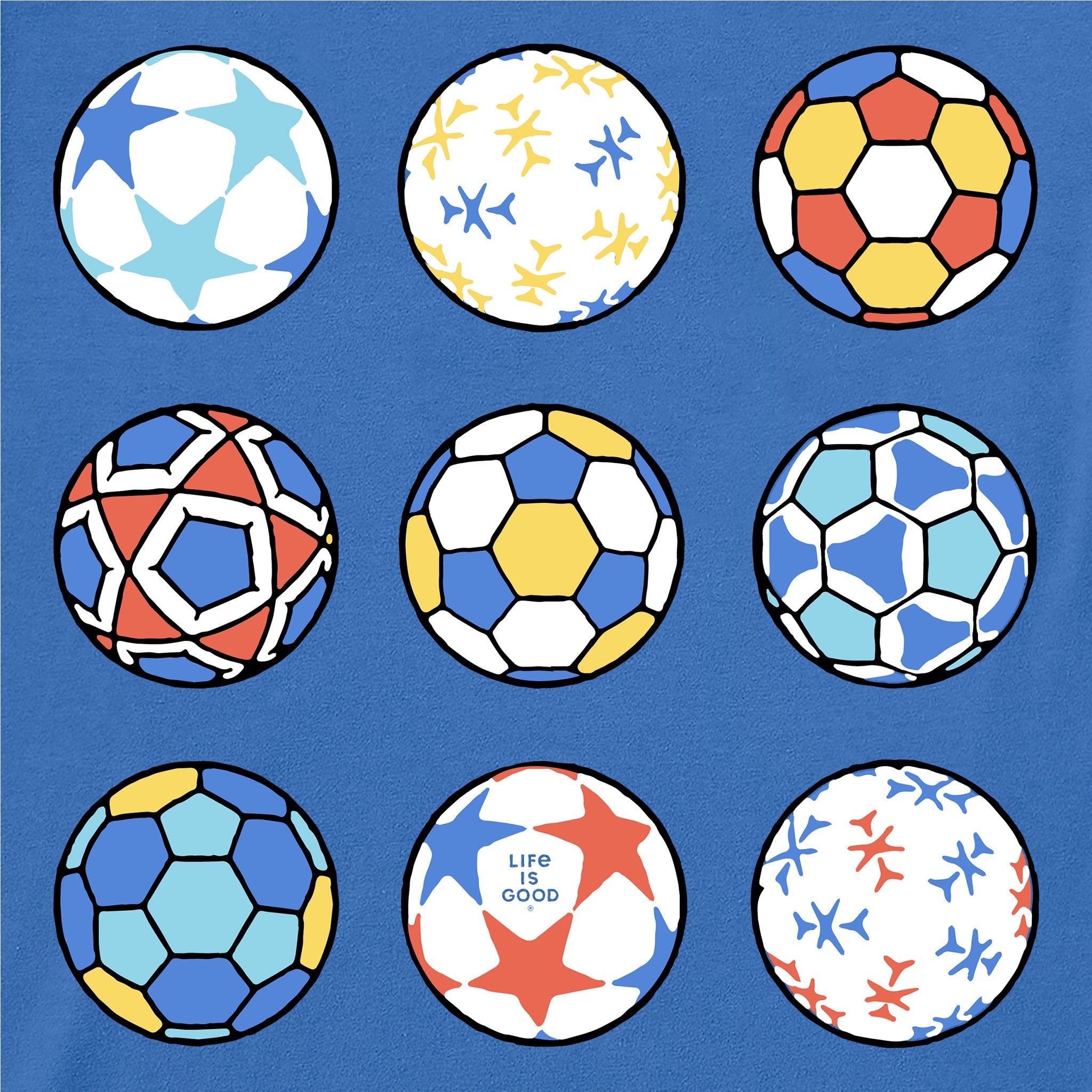 Kids Soccer Ball Grid Short Sleeve Crusher Tee