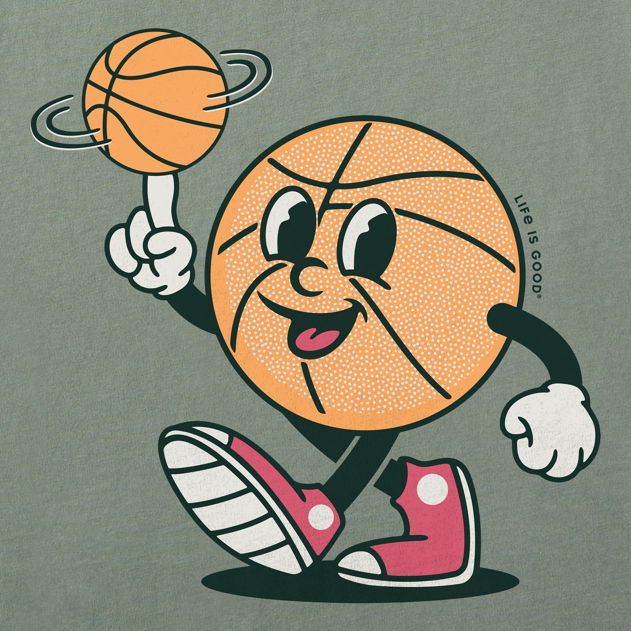 Kids Basketball Guy Short Sleeve Crusher Tee