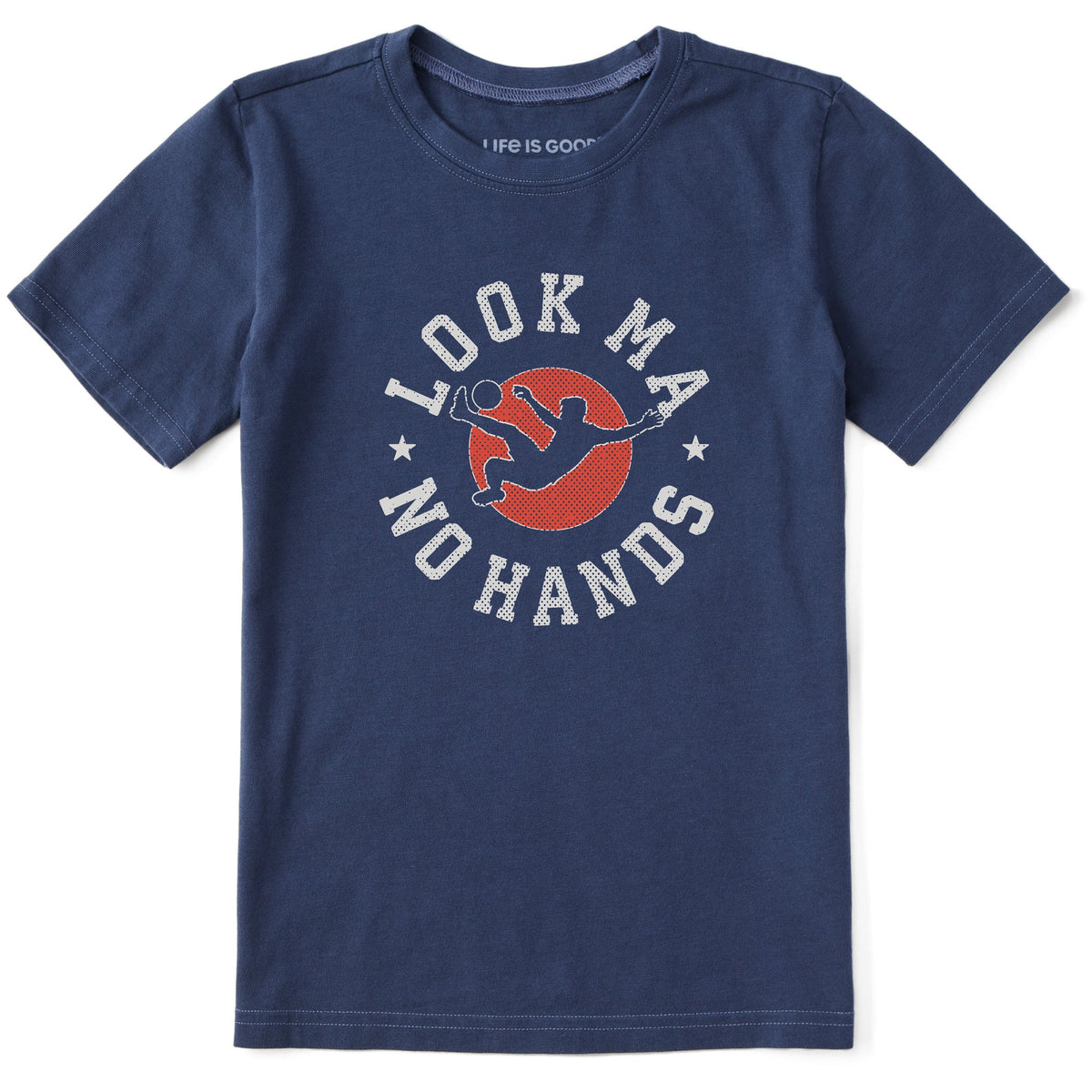 Kids Look Ma No Hands Short Sleeve Crusher Tee