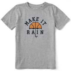 Kids Make it Rain Short Sleeve Crusher Tee