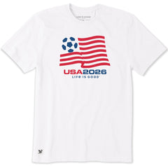 Men's Soccer Flag Short Sleeve Crusher Tee