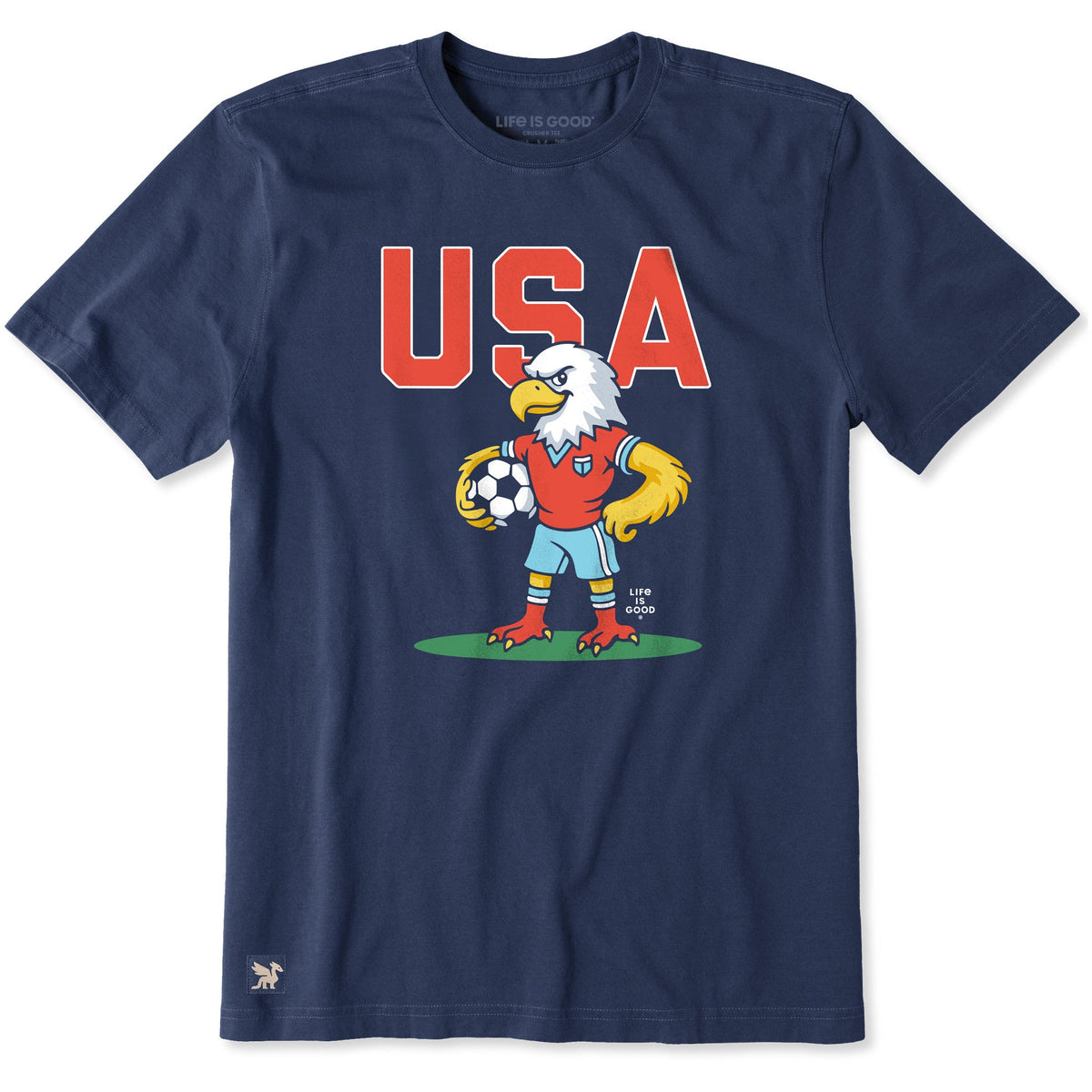 Men's USA Soccer Eagle Short Sleeve Crusher Tee