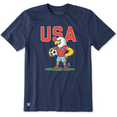Men's USA Soccer Eagle Short Sleeve Crusher Tee