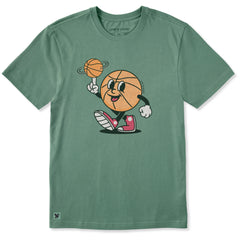 Men's Basketball Guy Short Sleeve Crusher Tee