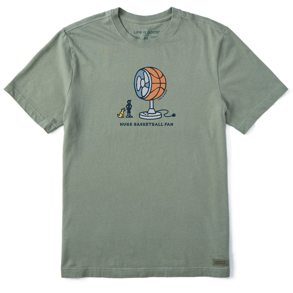 Men's Huge Basketball Fan Short Sleeve Crusher Tee