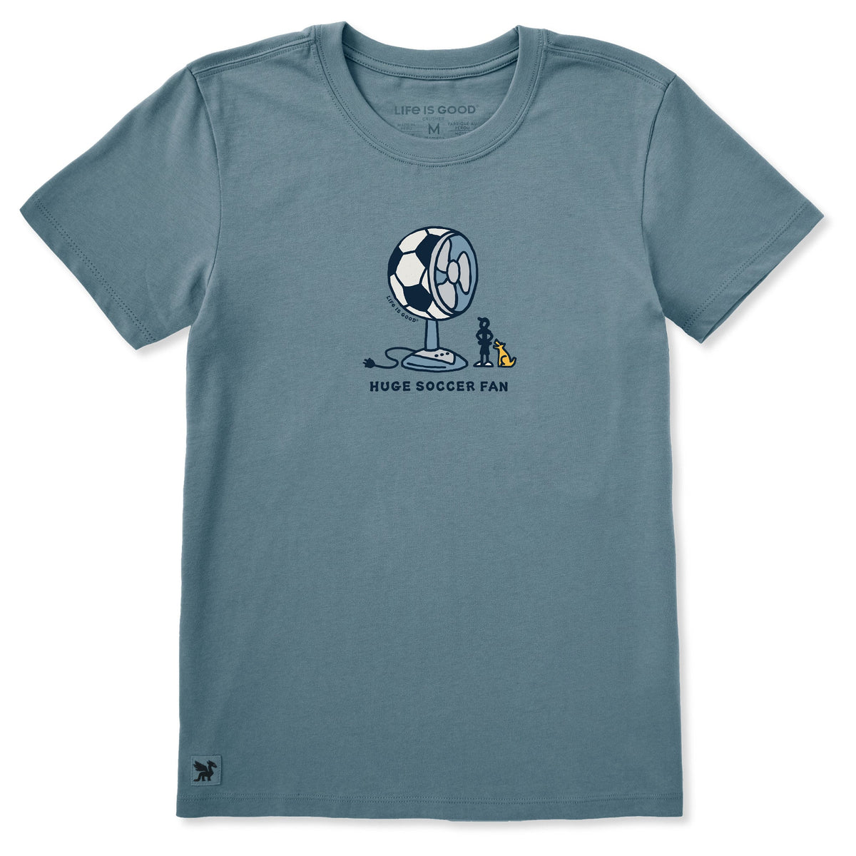 Women's Huge Soccer Fan Short Sleeve Crusher Tee