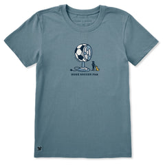 Women's Huge Soccer Fan Short Sleeve Crusher Tee