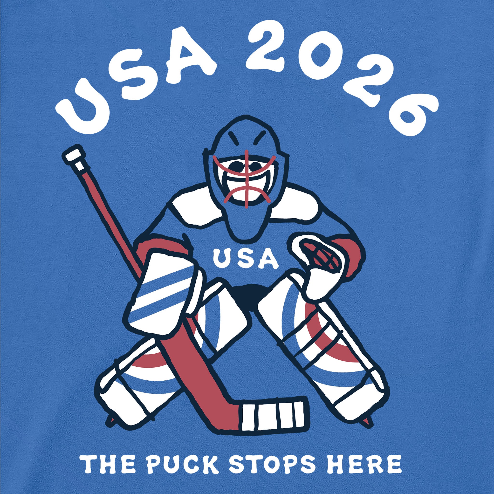 Kids USA The Puck Stops Here Short Sleeve Crusher Tee