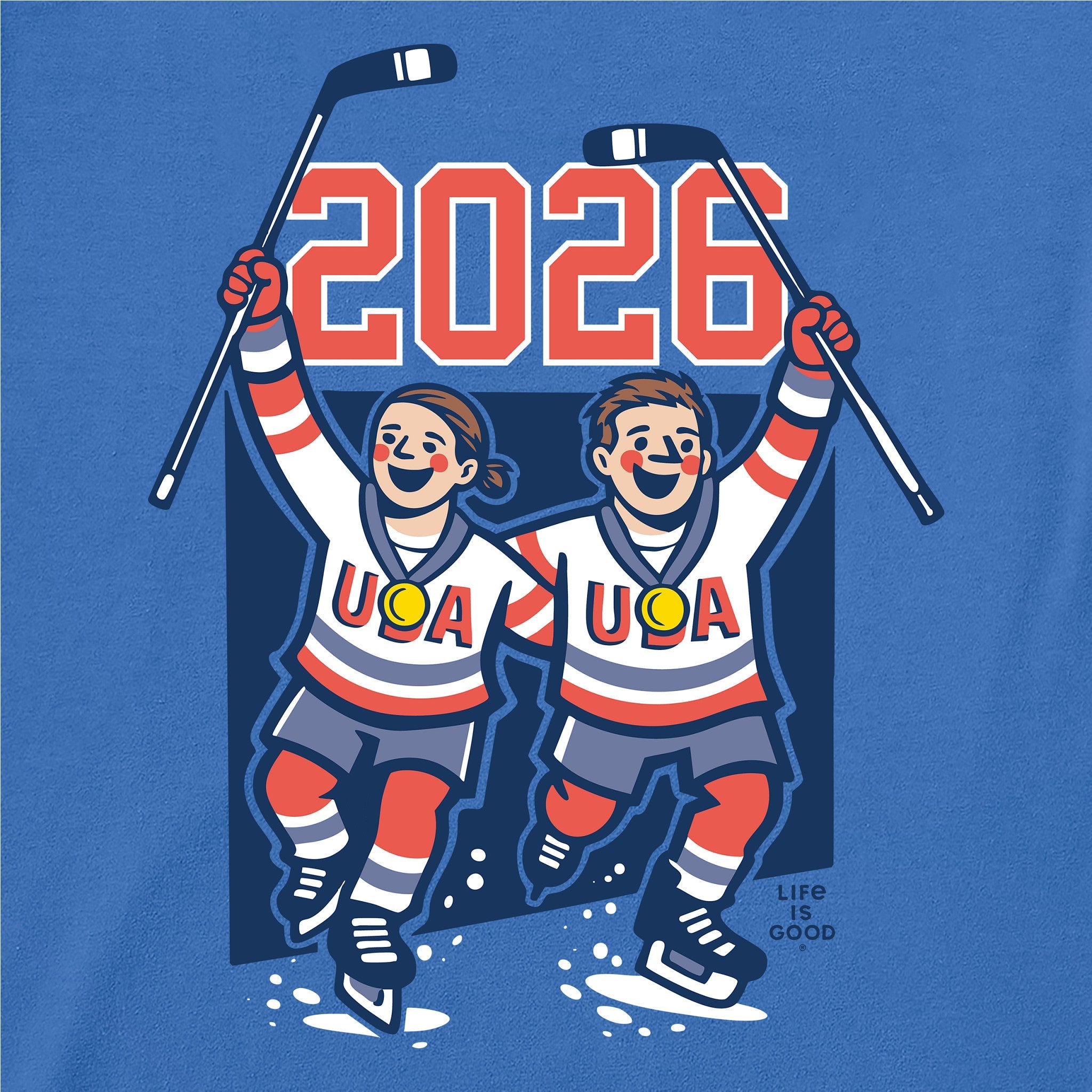 Men's USA Hockey 2026 Short Sleeve Crusher Tee