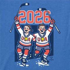 Men's USA Hockey 2026 Short Sleeve Crusher Tee