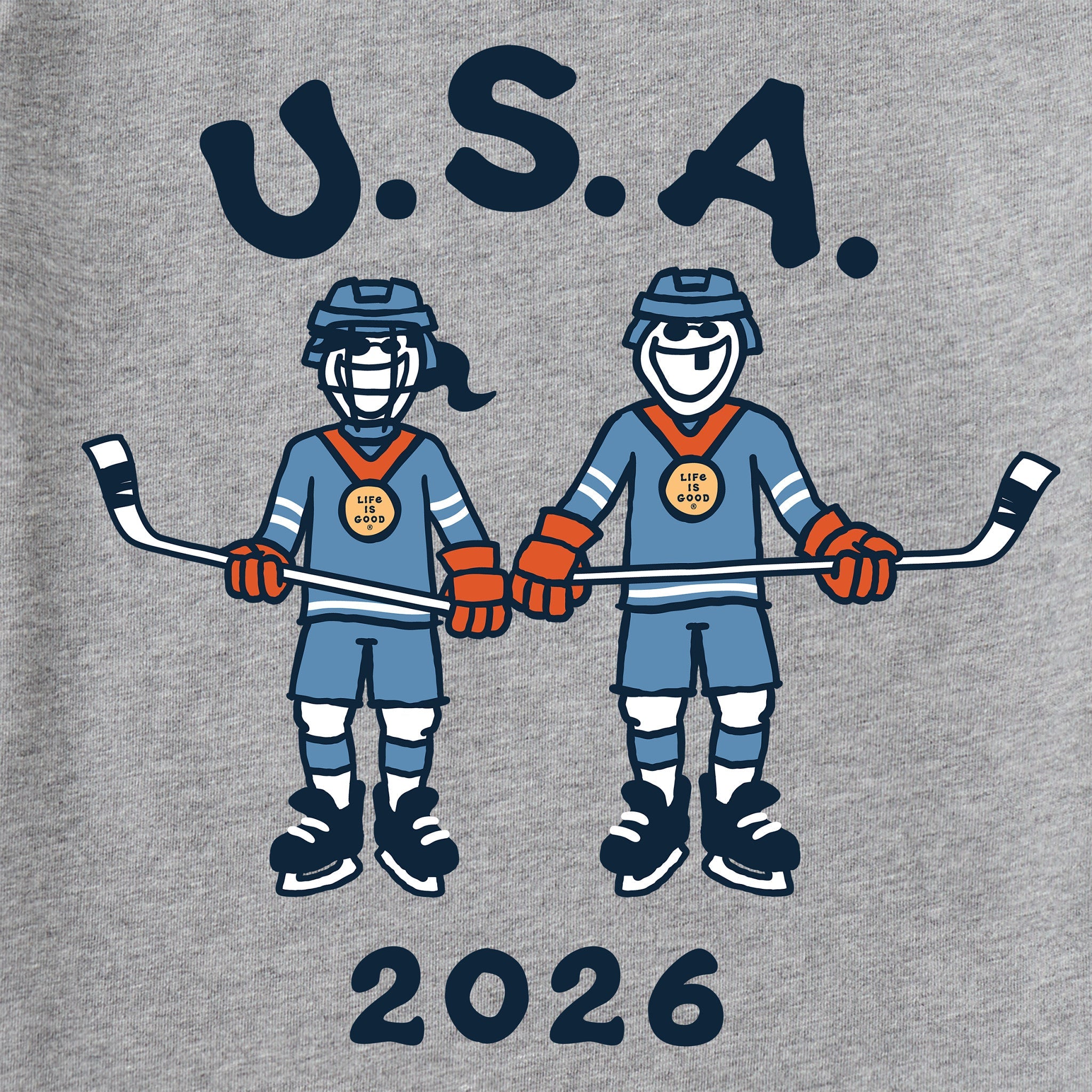 Women's Jake and Jackie Hockey Long Sleeve Crusher Tee