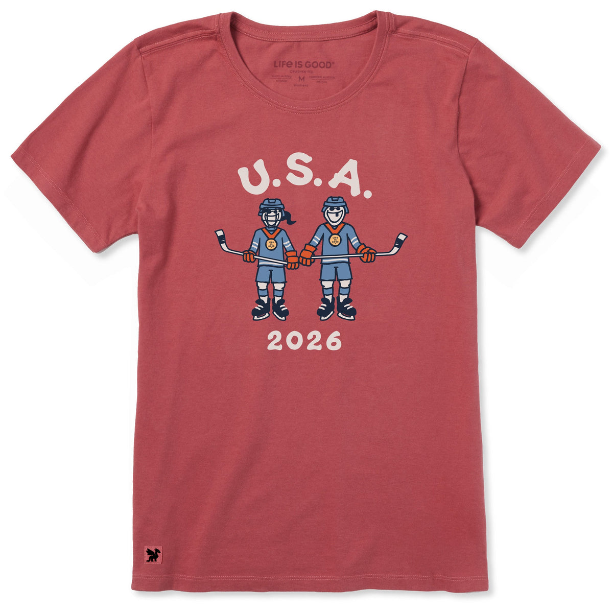 Women's Jake and Jackie Hockey Short Sleeve Crusher Tee