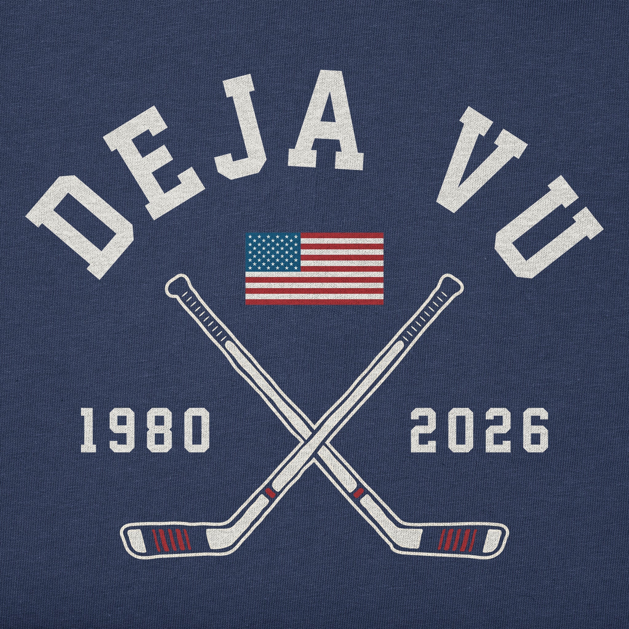 Women's Deja Vu Hockey Stick Cross Short Sleeve Crusher Tee