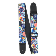 Martin Guitar x Life is Good Sticker Collage Guitar Strap
