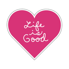 Heart Script Die Cut Sticker
