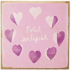 Adult Unisex Eclipse of the Heart Large Wooden Sign