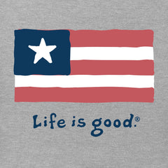 Men's Three Stripe Flag Short Sleeve Crusher Tee