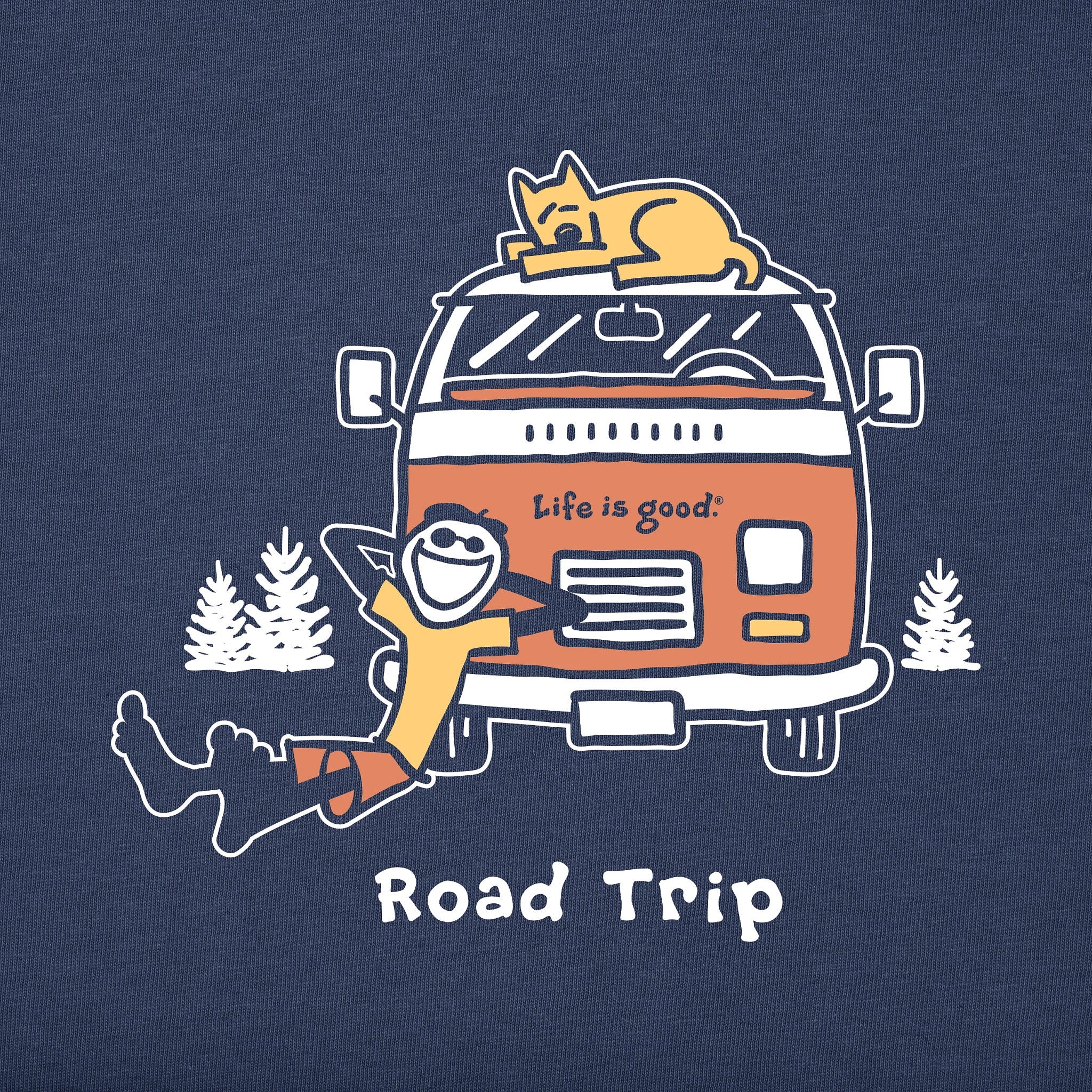 Men's Jake and Rocket Road Trip Short Sleeve Crusher Tee