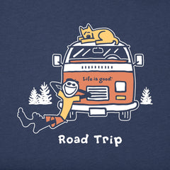 Men's Jake and Rocket Road Trip Short Sleeve Crusher Tee
