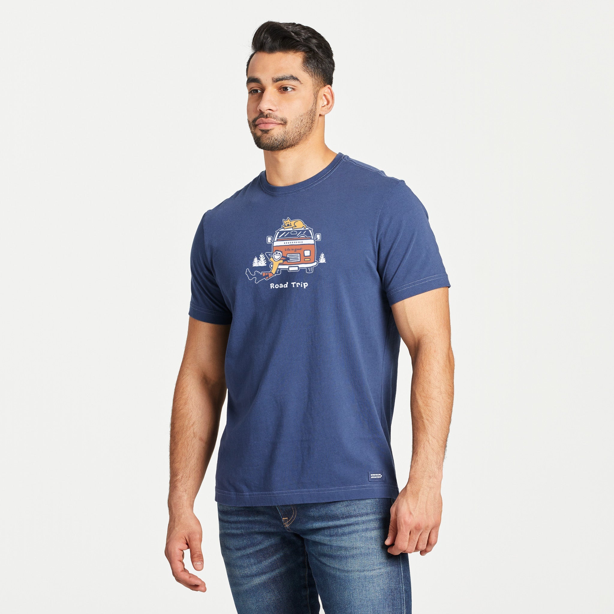 Men's Jake and Rocket Road Trip Short Sleeve Crusher Tee