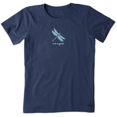Women's Classic Dragonfly Short Sleeve Crusher Tee