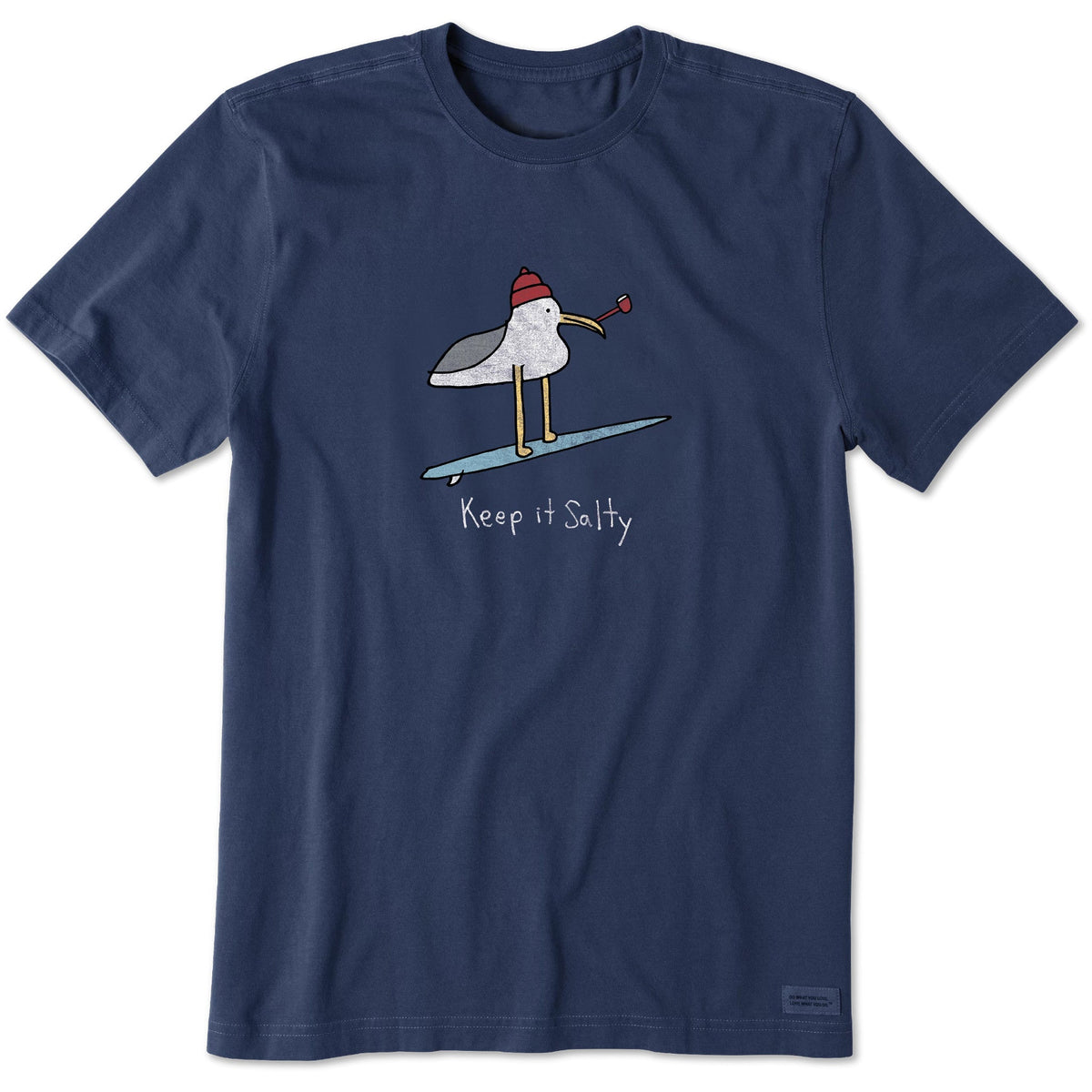 Men's Keep it Salty Seagull Short Sleeve Crusher Tee