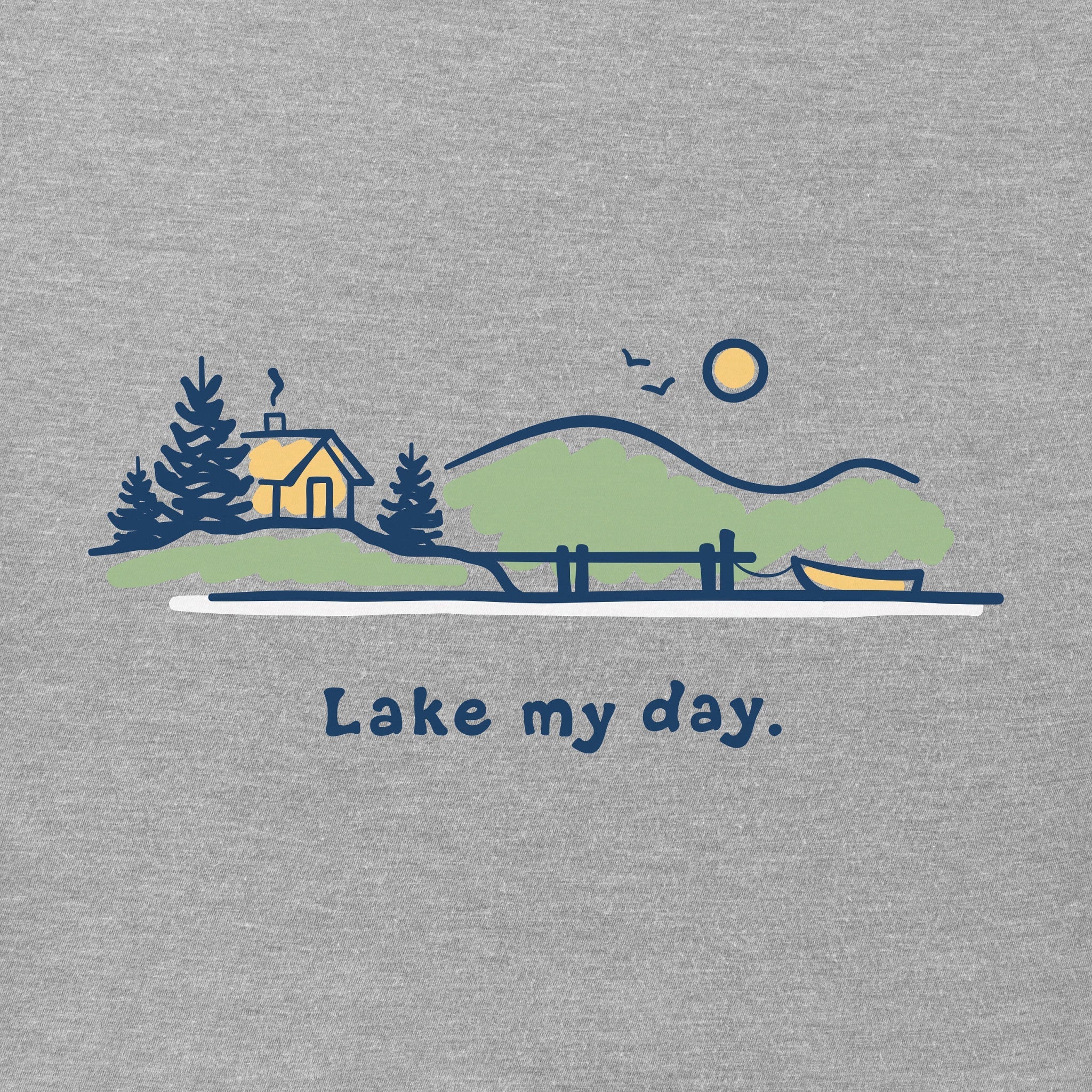 Women's Lake My Day Short Sleeve Crusher Tee