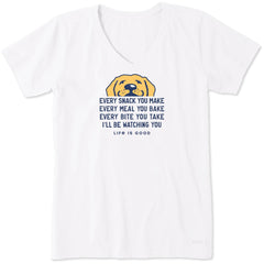 Women's I'll Be Watching You Short Sleeve Vee