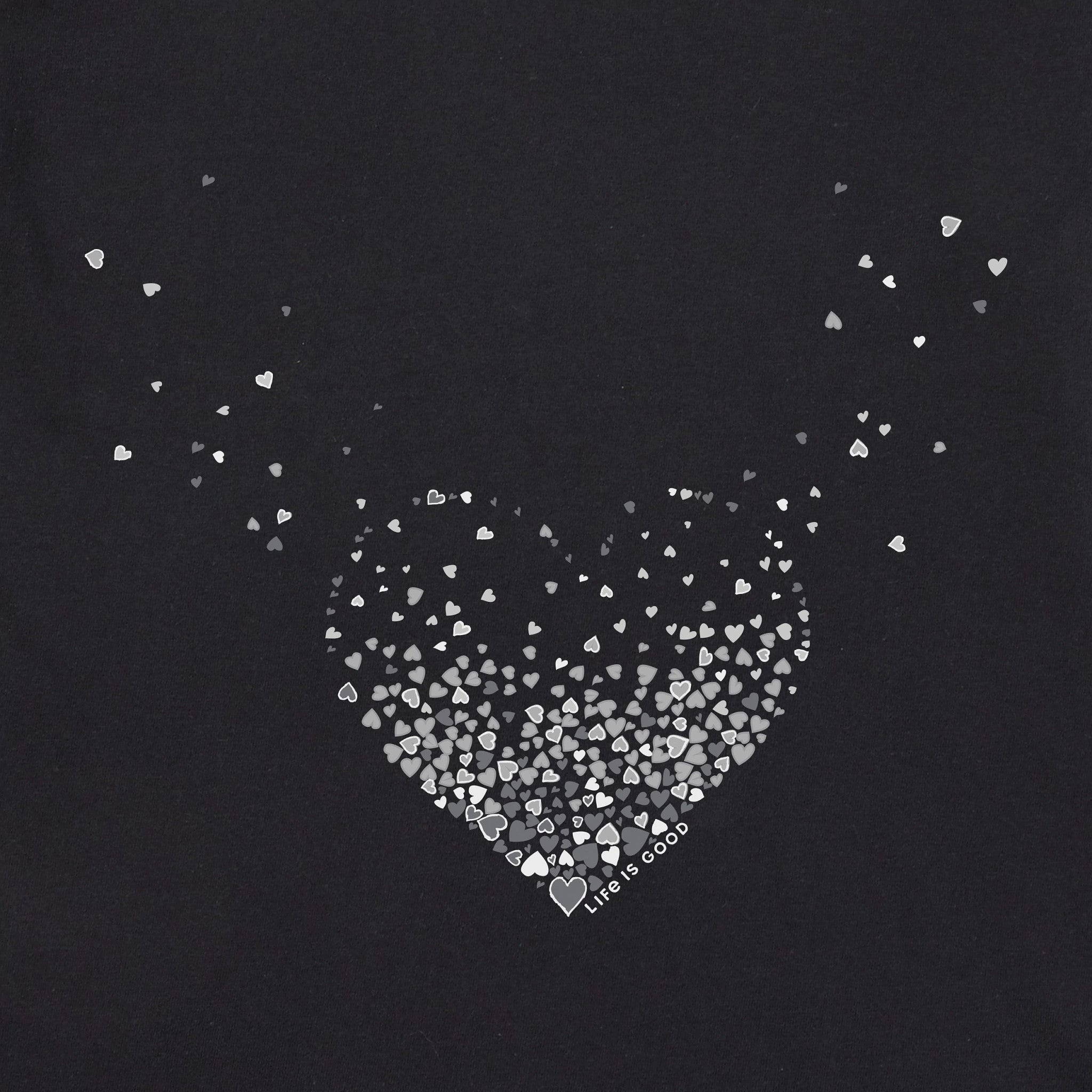 Women's Heart of Hearts Short Sleeve Crusher Vee