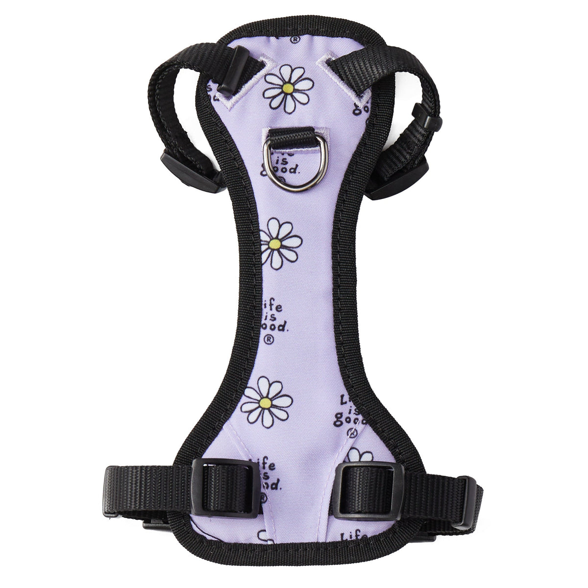 Vintage Daisy Canvas Overlay Dog Harness