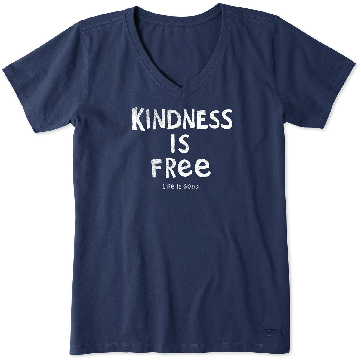 Women's Kindness is Free Short Sleeve Vee