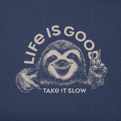 Men's Take it Sloth Short Sleeve Crusher Tee