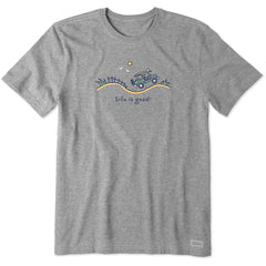 Men's Off-road Beach Short Sleeve Crusher Tee