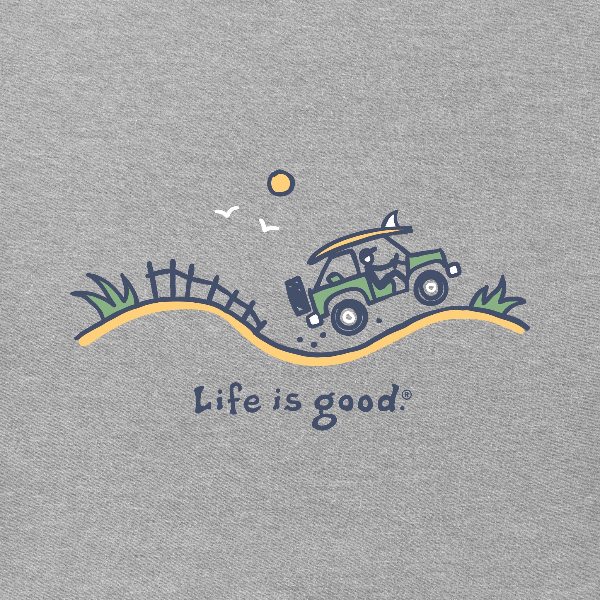 Men's Off-road Beach Short Sleeve Crusher Tee