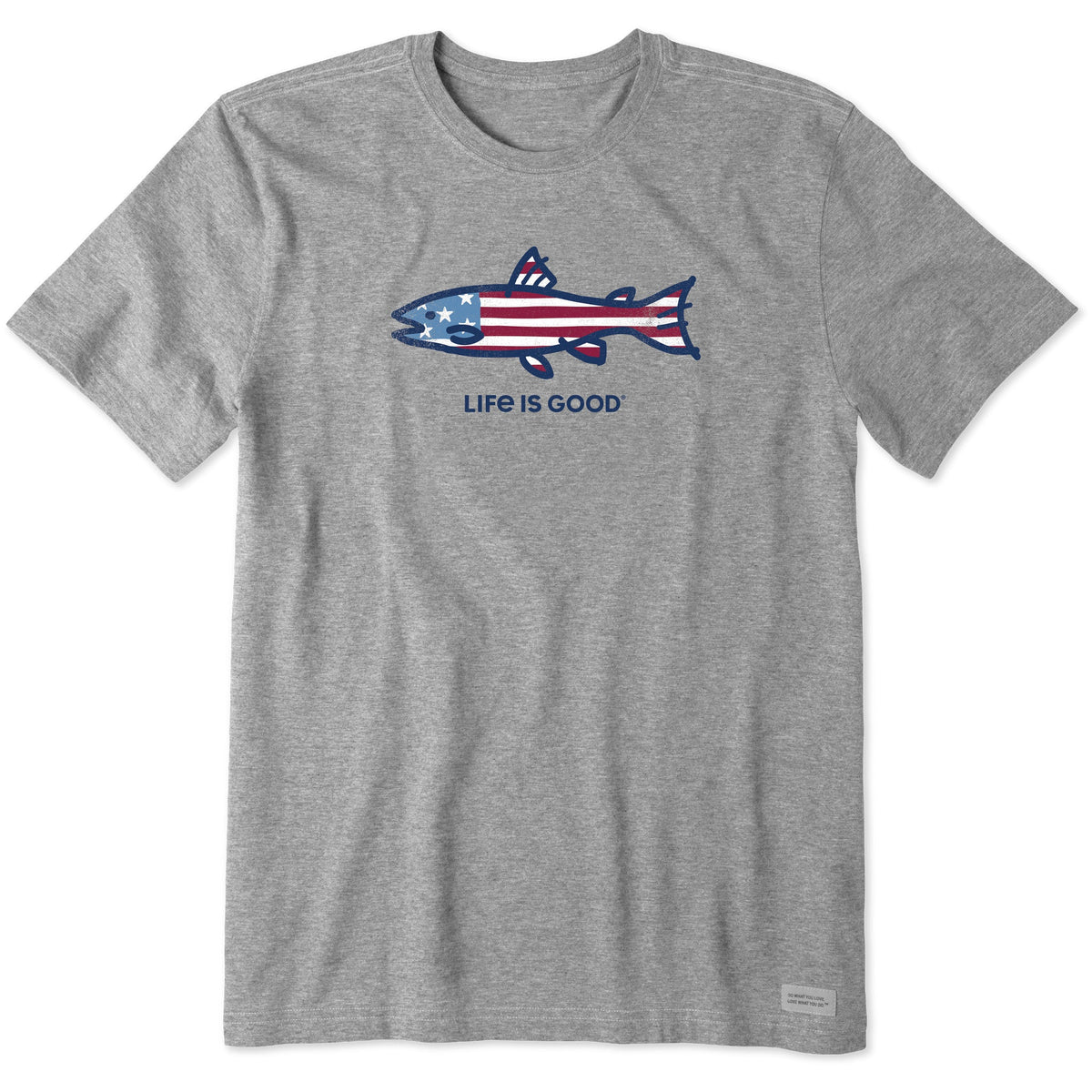 Men's Flag Fish Short Sleeve Crusher Tee