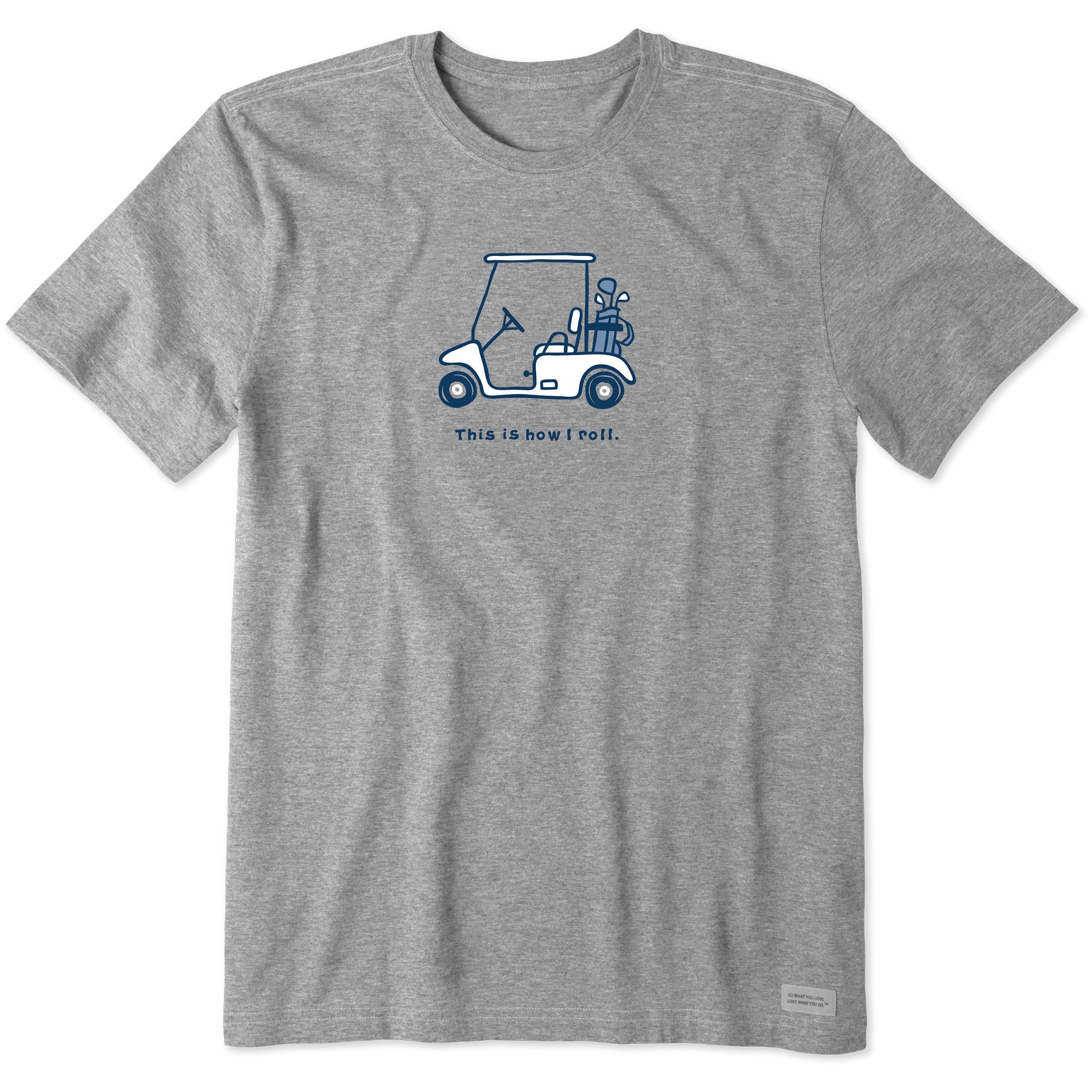 Men's How I Roll Golf Cart Short Sleeve Crusher Tee