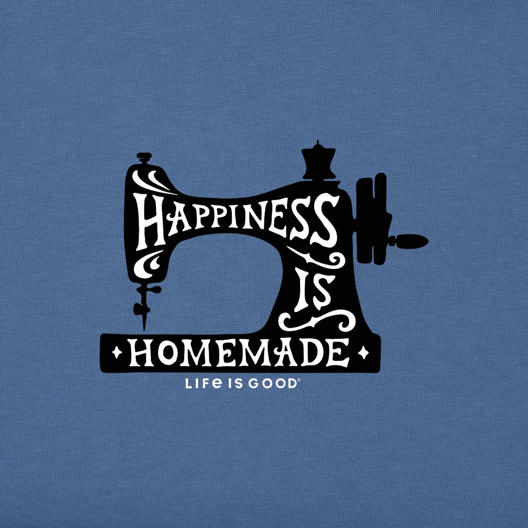 Women's Happiness Sewing Machine Short Sleeve Crusher Vee
